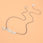 Colgante Cara Sonriente Collar de Plata Personalizado