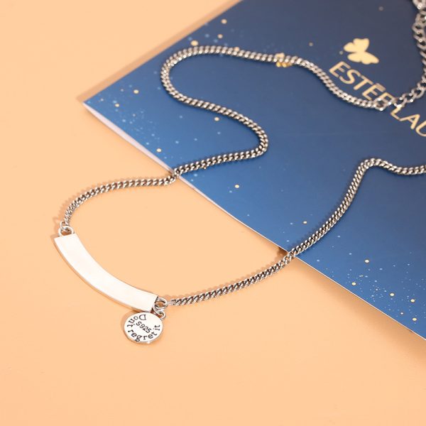 Smile Face Pendant Customized Silver Necklace - Image 4