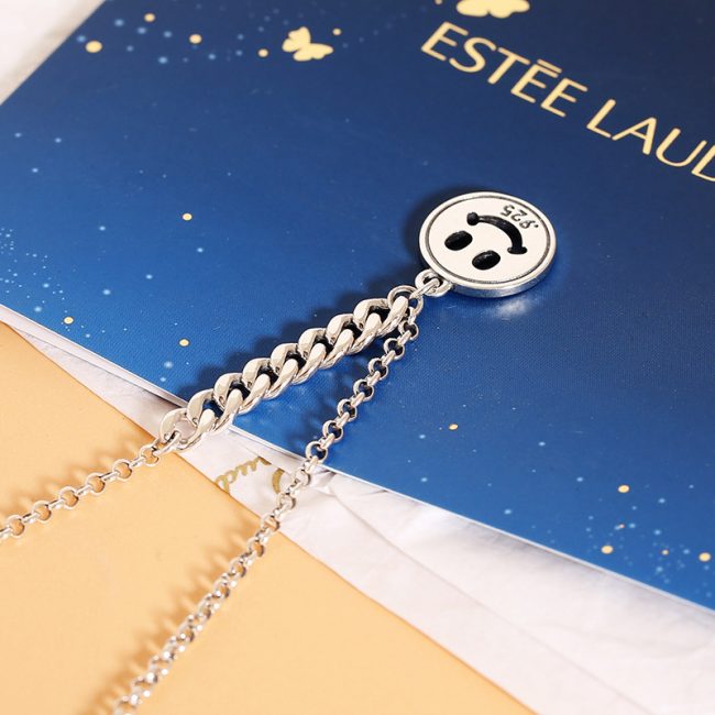 Smile Pendant sterling silver necklace