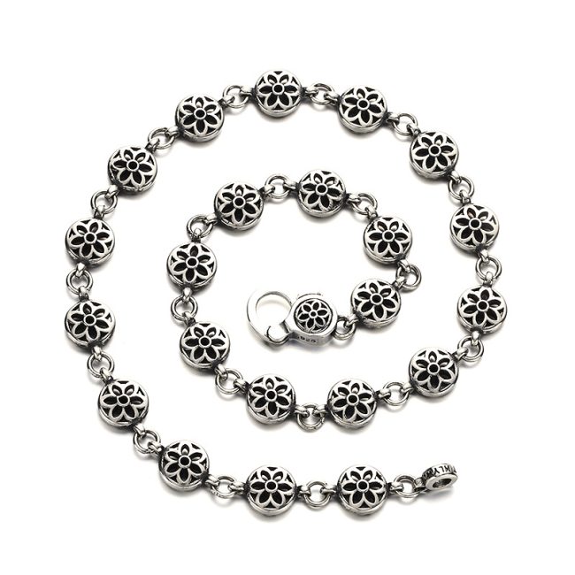 Cherry Blossom Clavicle Necklace for silver
