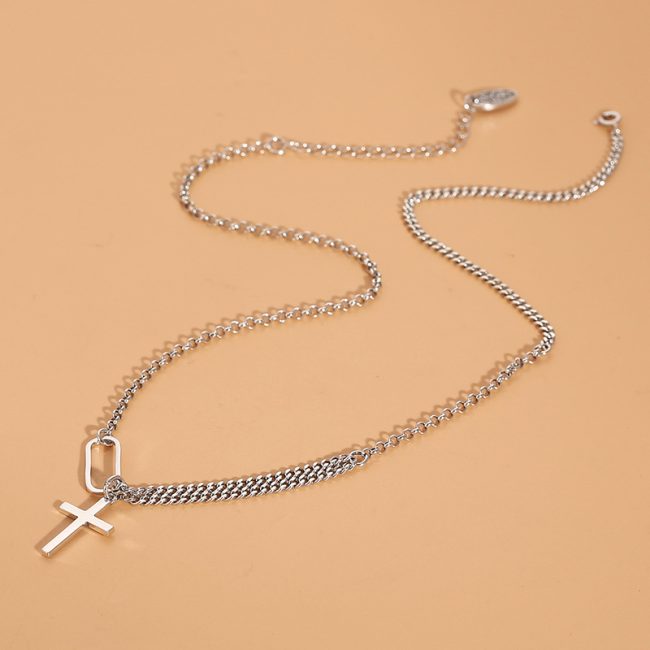Vintage Cross pendant Necklace for silver