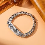 Vajra Cuban Bracelet Vintage Thai Silver Bracelet