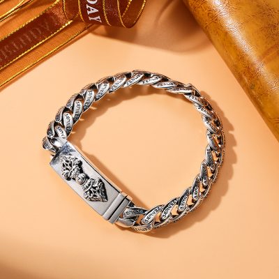 Vajra Cuban Bracelet Vintage Thai Silver Bracelet