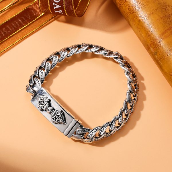Vajra Cuban Bracelet Vintage Thai Silver Bracelet