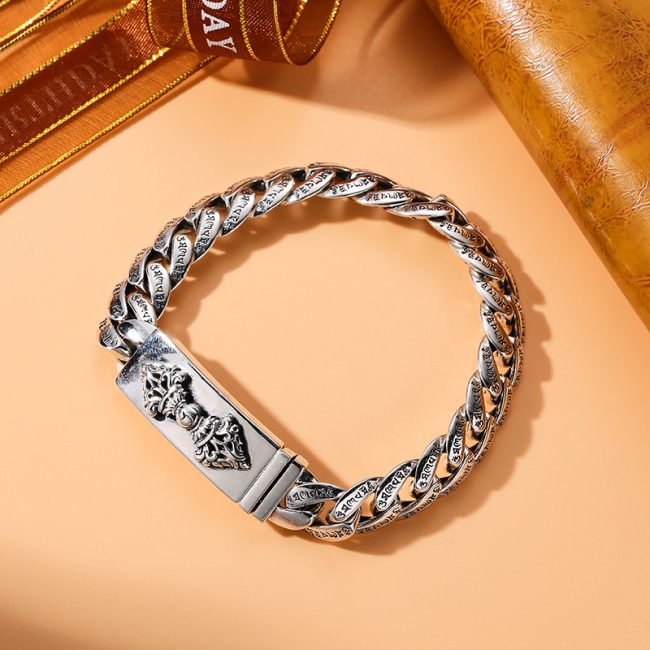Vajra Cuban Bracelet Vintage Thai Silver Bracelet