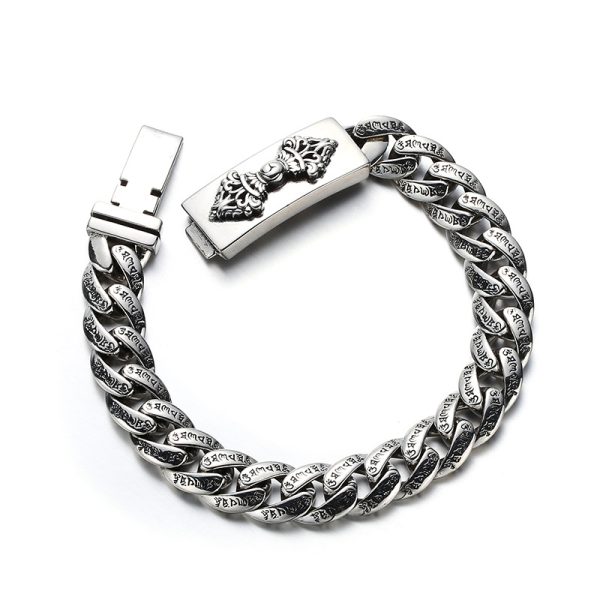 Vajra Cuban Bracelet Vintage Thai Silver Bracelet