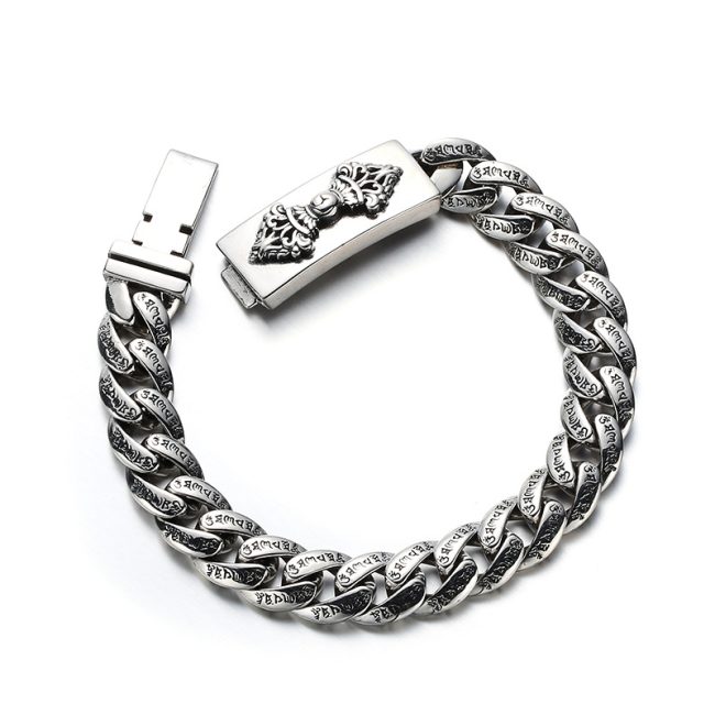 Vajra Cuban Bracelet Vintage Thai Silver Bracelet