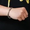 Vintage 925 Sterling Silver Buddhist Mantra Bracelet