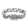 Vintage Carved Cuban Thai Silver Bracelet