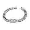Vintage Rattan CD Icon Thai Silver Cuban Bracelet