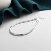 Women's Adjustable Silver Snake Chain Bracelet