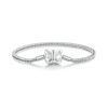 Star Bow Snake Chain Sterling Silver Bracelet for women