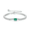 emerald tennis bracelet view image