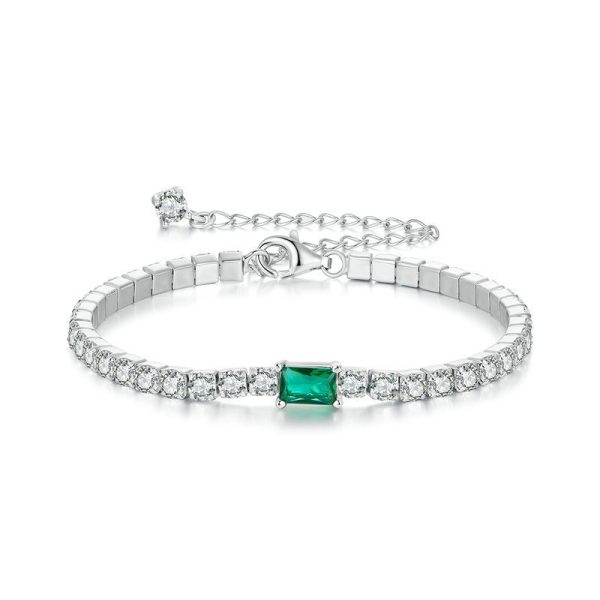 emerald tennis bracelet view image