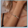 Zirconia Classic Sterling Silver Bracelet for women, wear view, silver tennis bracelet, length about 21cm, width 3mm