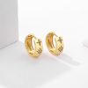 925 Sterling Silver Hoop Earrings With Zirconia