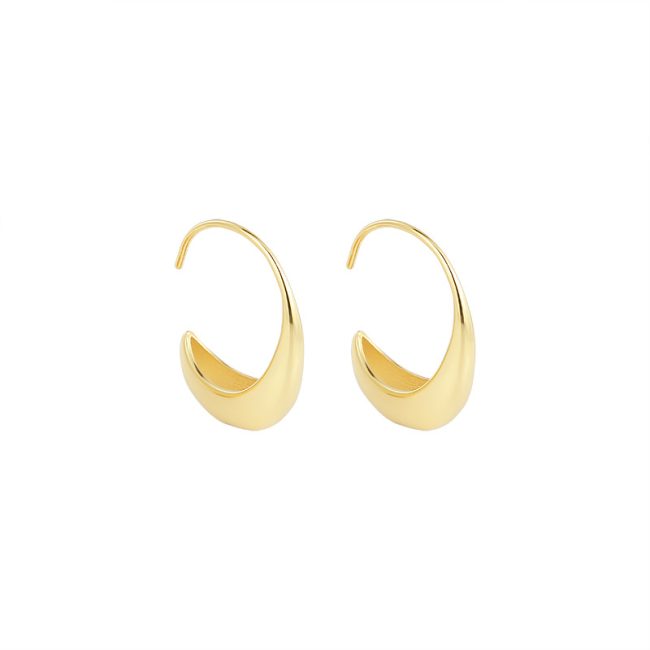 picture of 925 sterling silver hoop earrings large