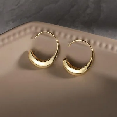 picture of 925 sterling silver hoop earrings large
