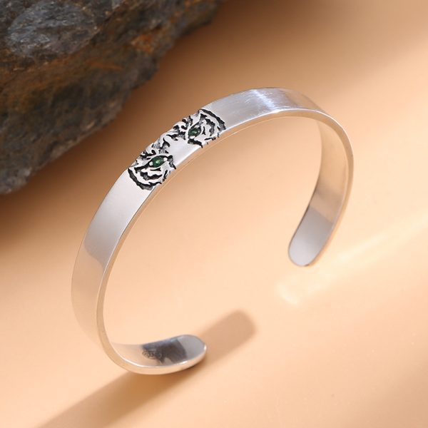 Sterling silver bangle bracelet, thickness 1mm, weight about 20.3g