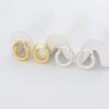 twisted 925 sterling silver hoop earrings huggie