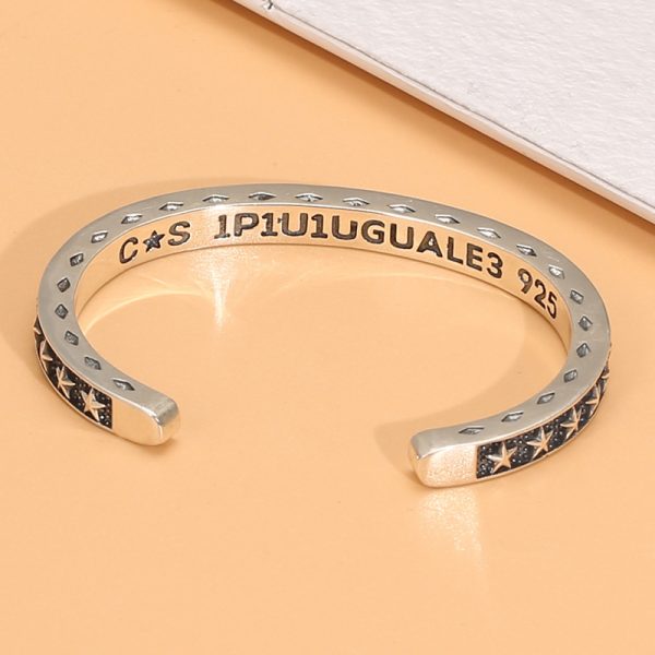 925 sterling silver bangle for women or men