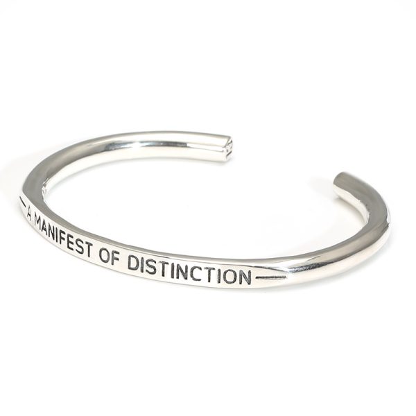 sterling silver bangle bracelet, bangle width 5 mm, thickness 3mm