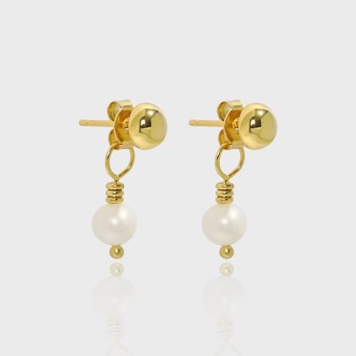 Freshwater Pearl Sterling Silver Stud Earring