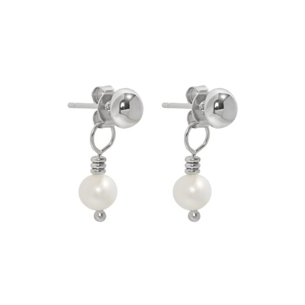 Freshwater Pearl Sterling Silver Stud Earring