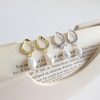 Sterling Silver Pearl Drop Earrings For Women