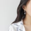 Sterling Silver Pearl Drop Earrings For Women