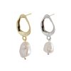 Sterling Silver Pearl Drop Earrings For Women