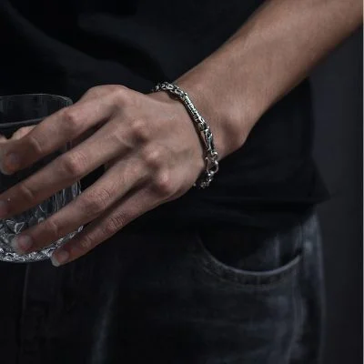 925 Silver Dragon Bracelet For Men
