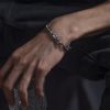 سوار تنين من الفضة عيار 925 للرجال