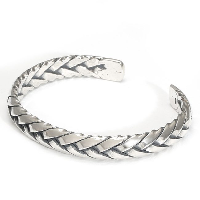 sterling silver cuff bracelet, 9mm width, 3mm thickness