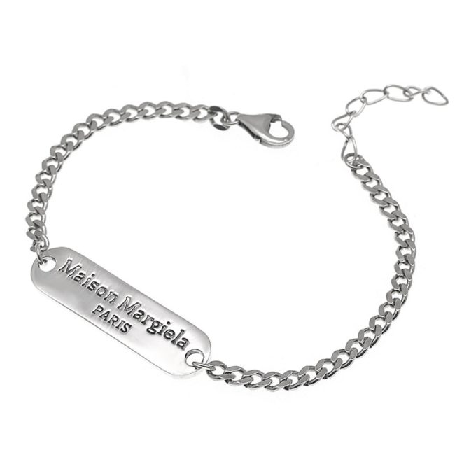 925 Sterling Silver Curb Chain Couple Bracelet,