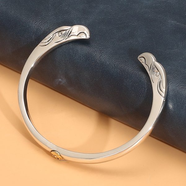 sterling silver charm bracelet vintage, bracelet width: 6mm, thickness: 4mm