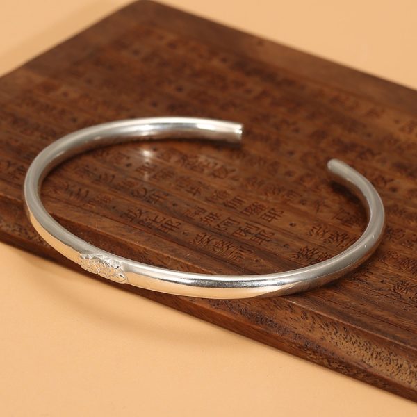 sterling silver bracelets for women, inner diameter: 2.44 inches
