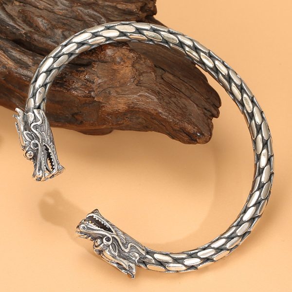 Sterling silver bangle bracelet, handcrafted bracelet woven with sterling silver wire