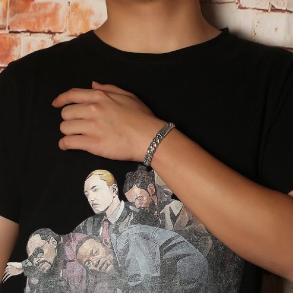 Men's 925 Sterling Silver Cuban Chain Bracelet - Image 2