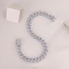 Pandora Pavé Diamond Link Chain Bracelet In Sterling Silver front view image