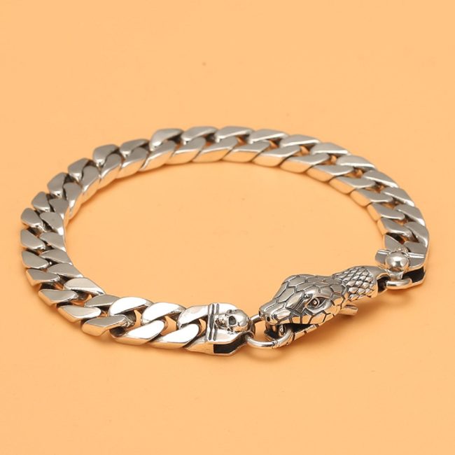 S925 Sterling Silver Snack Twist Chain Bracelet