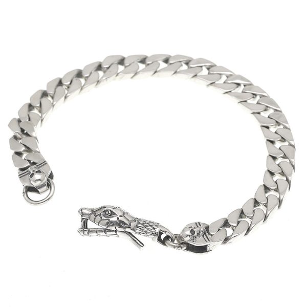 S925 Sterling Silver Snack Twist Chain Bracelet - Image 3