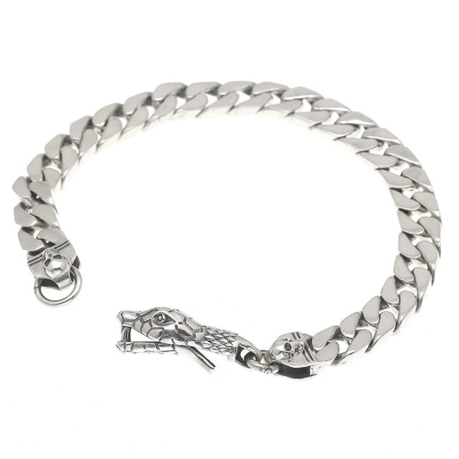 S925 Sterling Silver Snack Twist Chain Bracelet - Image 3