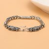 S925 Thai Silver Dragon Head Bracelet For Men