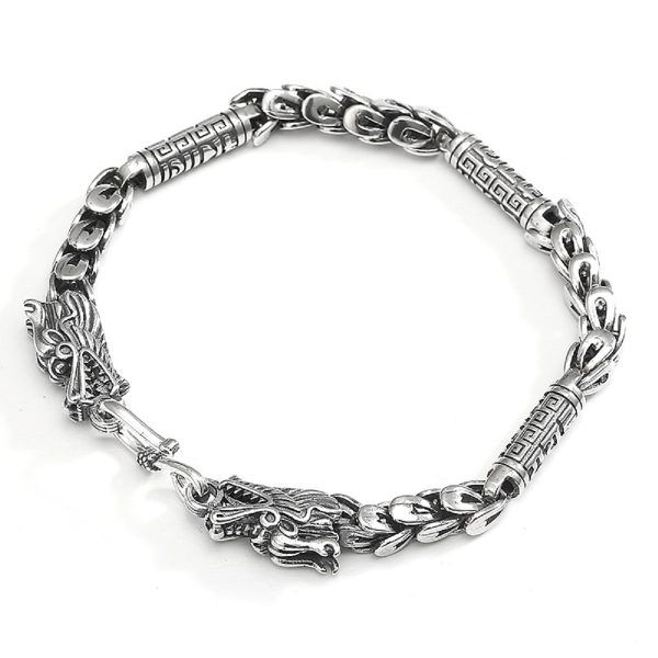 S925 Thai Silver Bracelet With Dragon Head - Image 5