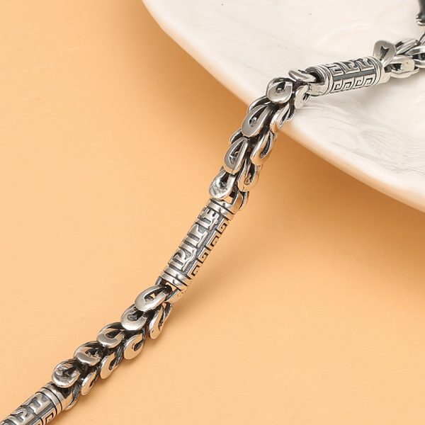 S925 Thai Silver Bracelet With Dragon Head - Image 4