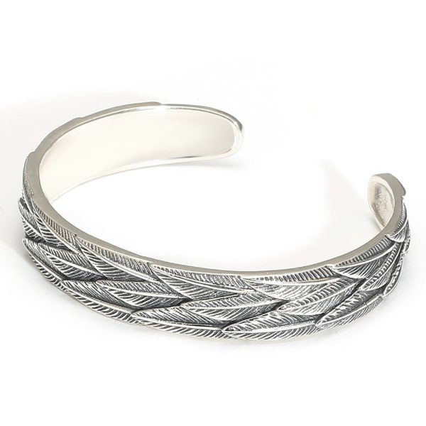 silver bangles bracelets, thai silver vintage style, weight about 32.59g