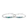 925 Sterling Silver Aurora Couple Bracelet set