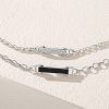925 Sterling Silver Couple Bracelet With Love Charm detail view image