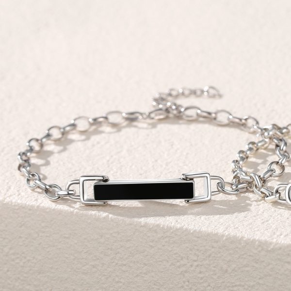 925 Sterling Silver Couple Bracelet for men